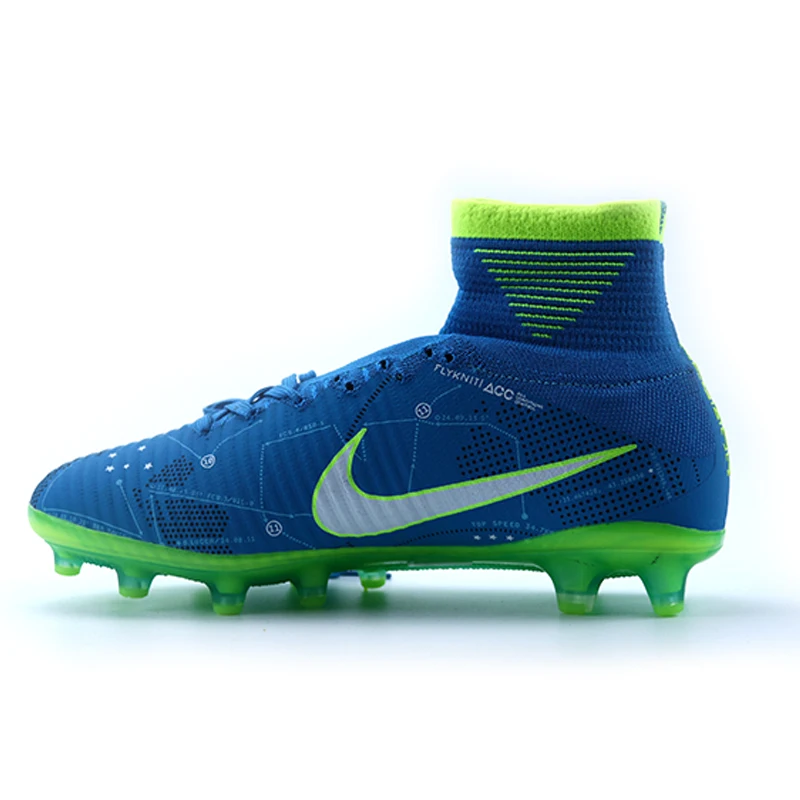 921496-400 Оригинальные футбольные бутсы NIKE VAPOR 13 ELITE FG Mercurial Superfly 7, мужские высокие футбольные бутсы Assassin, новые футбольные цвета, подходящие дизайну - Цвет: 921496-400