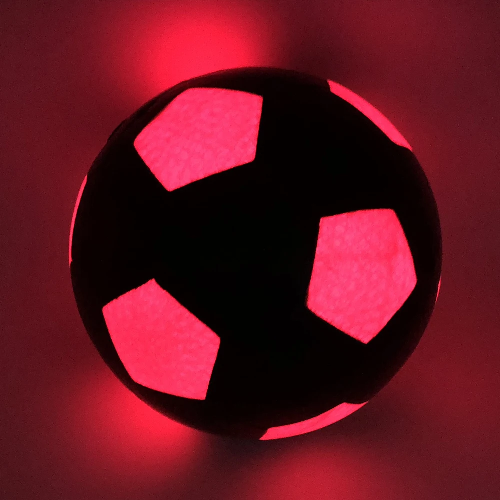 Ilumina El Balon De Futbol Led Edicion Roja BrillanteBrilla En La Oscuridad