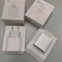 10pcs/lot 20w PD Charger Fast Charging Original EU US Plug For Phone 12 pro max 11 Pro XS XR 12 Mini With Retail Packaging