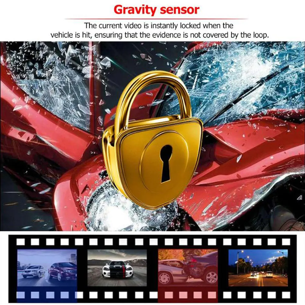 3-дюймовый Full HD 1080P Видеорегистраторы для автомобилей видеорегистратор Двойной объектив Камера с ADAS для парковочной системы Vedio G-Сенсор Регистраторы видеорегистратор ночного видения