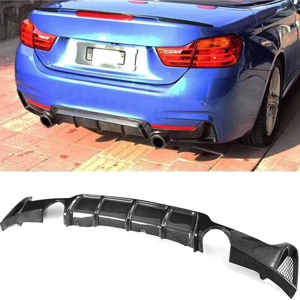 Губа диффузора заднего бампера из углеродного волокна для BMW 4 серии F32 F33 F36 Coupe