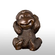 ATLIE Lucky Stop listing Бронзовая статуэтка обезьяна скульптура Идеальный Рождественский день подарки Декор