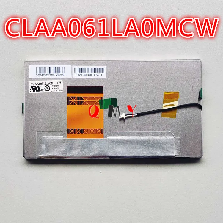 6.1 인치 자동차 GPS DVD lcd 터치 스크린, 유리 CLAA061LA0MCW CLAA061LA0BCW 신제품