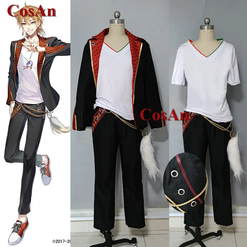 

CosAn Hot Anime Vtuber Gaku Cosplay Costume Handsome Uniforms Full Set Unisex Activity Party Role Play Clothing Custom-Make Any