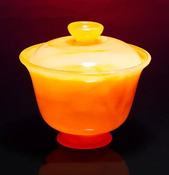 

150ml Agate Jade Porcelain Gaiwan Anti-hot Tea Tureen Chinese Kung Fu Tea Set Drinkware Teaware Master Tea Bowl for Gifts Decor