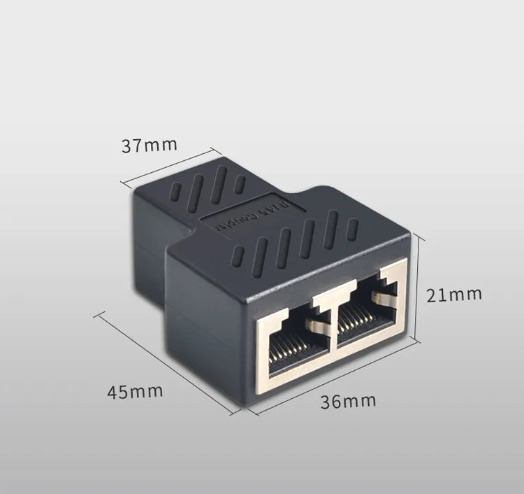 От 1 до 2 способов для сети Ethernet LAN кабель RJ45 Женский сетевой адаптер разъём разветвитель удлинитель разъем адаптера