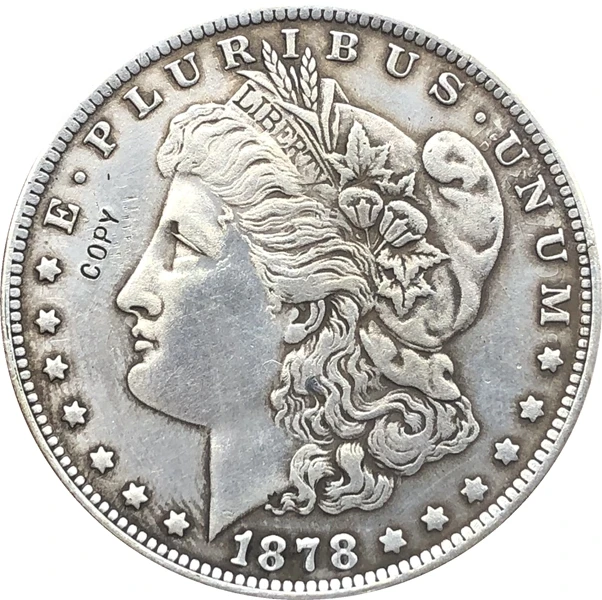 США Morgan1878 монеты с покрытием-Фотогалерея | Дом и сад