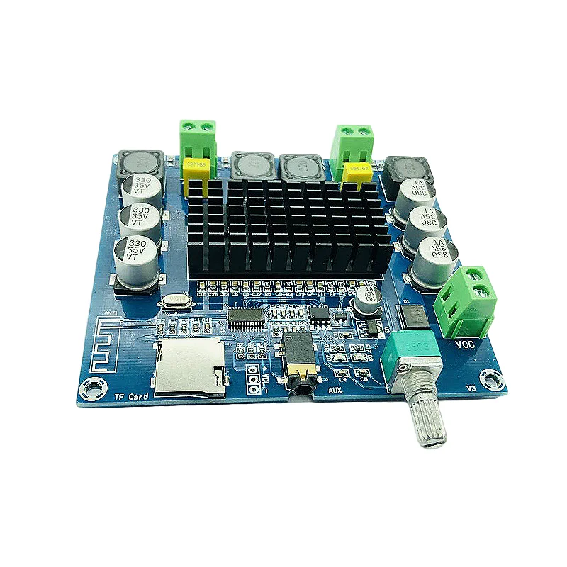 Xh-a105 плата цифрового усилителя мощности Bluetooth поддерживает вспомогательный