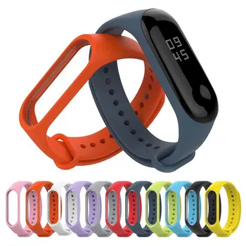

Soft Silicone Strap For Xiaomi Mi Band 3 4 Colorful Replacement Wristband Case For Xiomi MiBand 3 4 Smart Bracelet Accessories