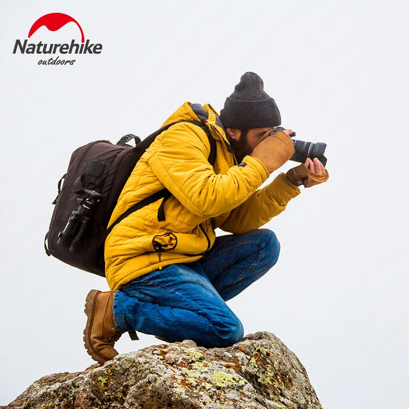 Зимние теплые перчатки Naturehike закрывающие половину пальца двойное использование
