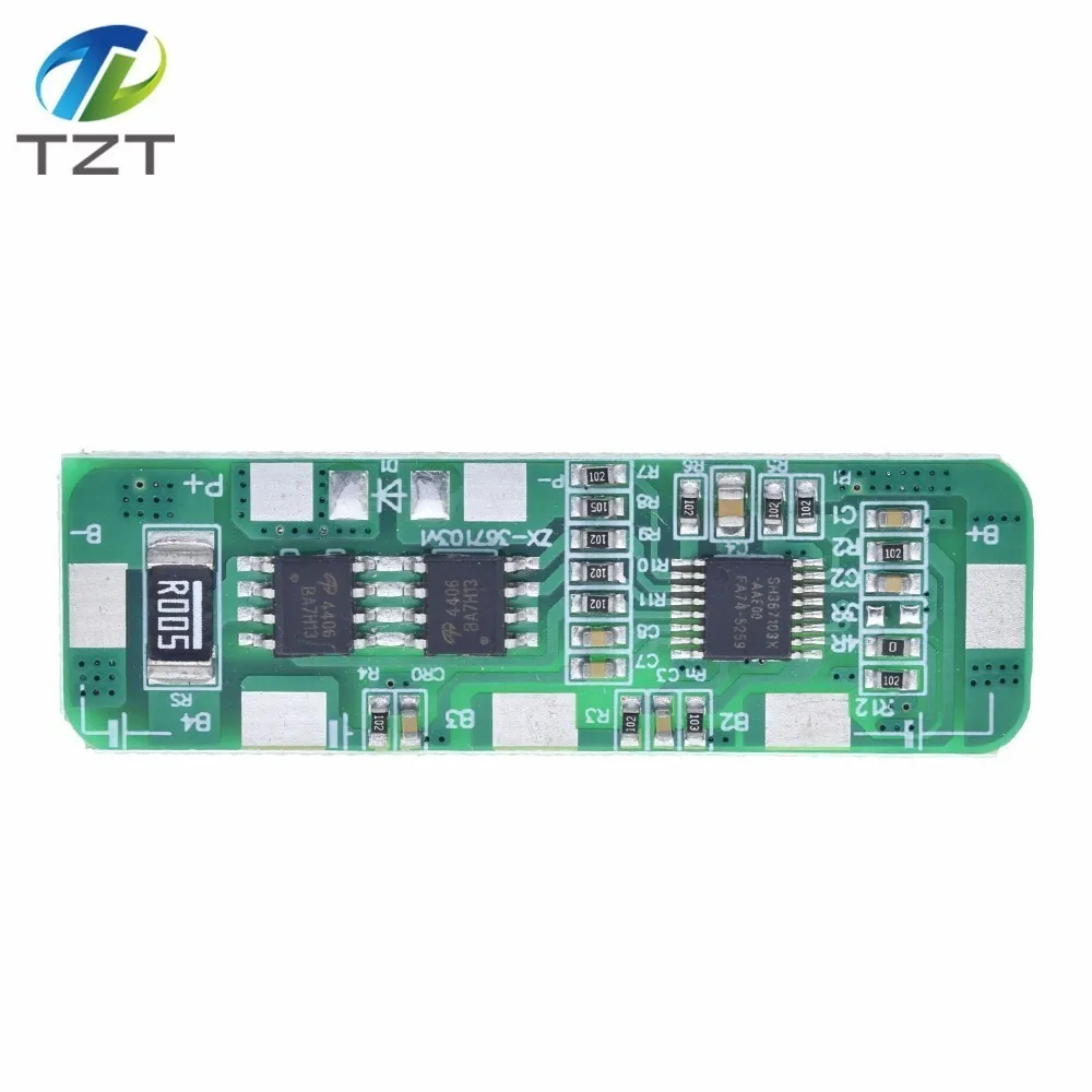 4A-5A PCB BMS Защитная плата управления для 4 упаковок 4S 18650 литий-ионный элемент литиевой батареи MOS транзистор перезаряда короткого замыкания