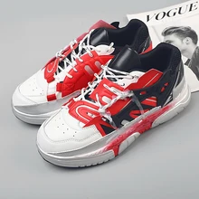 Ins супер огонь папа обувь мужская Корейская версия тренд; мужская спортивная обувь, для студентов увеличить чистый красный обувь, плотно сидящая на ноге