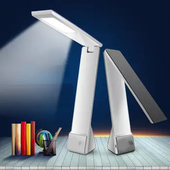 

Foldable USB Rechargeable LED Desks Table Lamp Adjustable intensity Reading Light Touch Switch Desk Lamps 3 Modes Desk Lamps