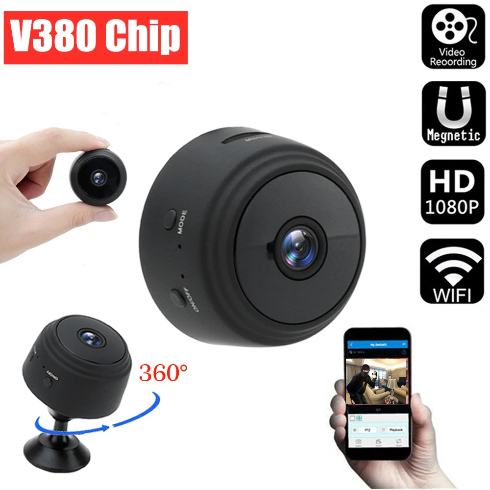 HD 1080P Wifi мини-камера беспроводная домашняя камера безопасности WiFi P2P микро веб-камера видеокамера с поддержкой дистанционного управления