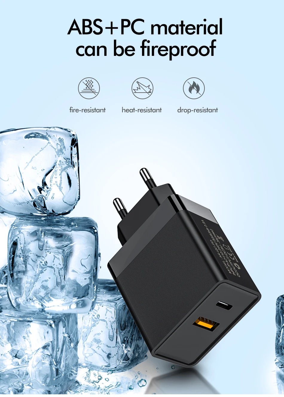 Быстрая зарядка 3,0 USB зарядное устройство адаптер ЕС Путешествия стены QC3.0 быстрое зарядное устройство для телефона для iPhone 8 11 Pro Max samsung S10 Plus Xiaomi