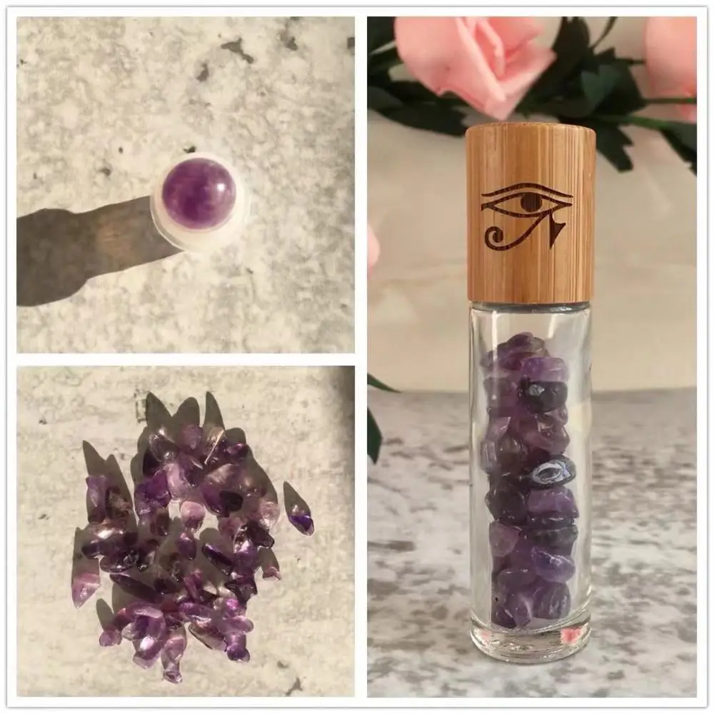 Бутылка для эфирного масла из натурального драгоценного камня 10 мл | Красота и