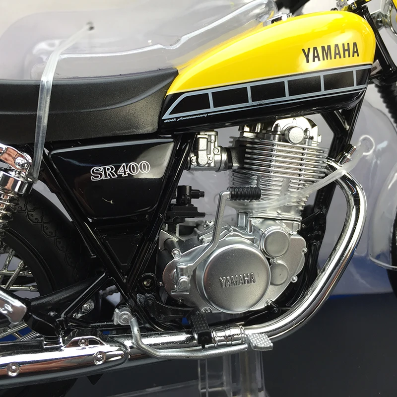 1:12 Sr 400 500 мотоцикл Сплав ABS локомотив детские игрушки коллекция дисплей мебель