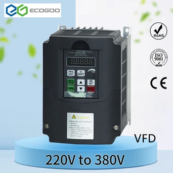 

step up voltage converter inverter 220v to 380v 4kw/5.5kw single phase 220V converter to three phase 380v AC power transformer