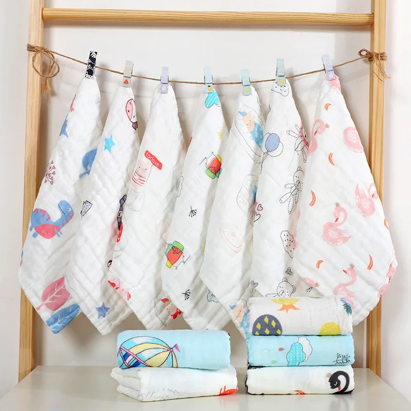 1 предмет; детские нагрудники; одежда из муслина с квадратами; Baberos Bebe Bavoir Bebe Slabbetjes; бандана; Bebe; Детский шарф; 30x30 см