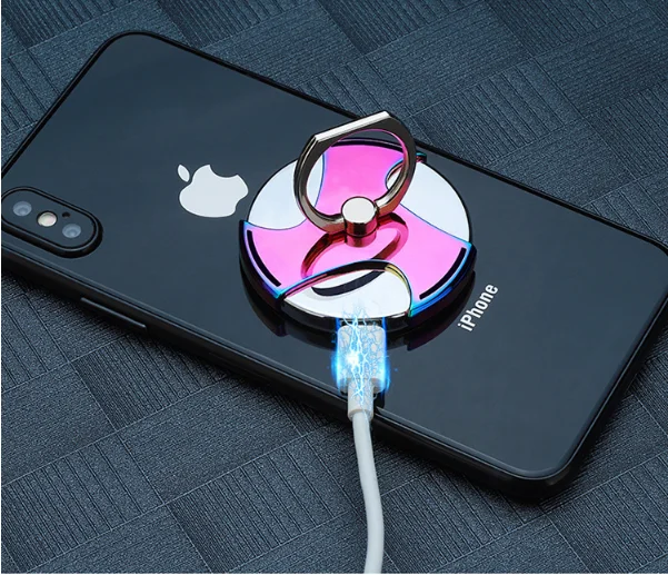 Держатель для мобильного телефона, USB зарядка, зажигалка, креативная, с кончиком пальца, верхняя, прикуриватель, электрический, горячий провод, кольцо зажигания