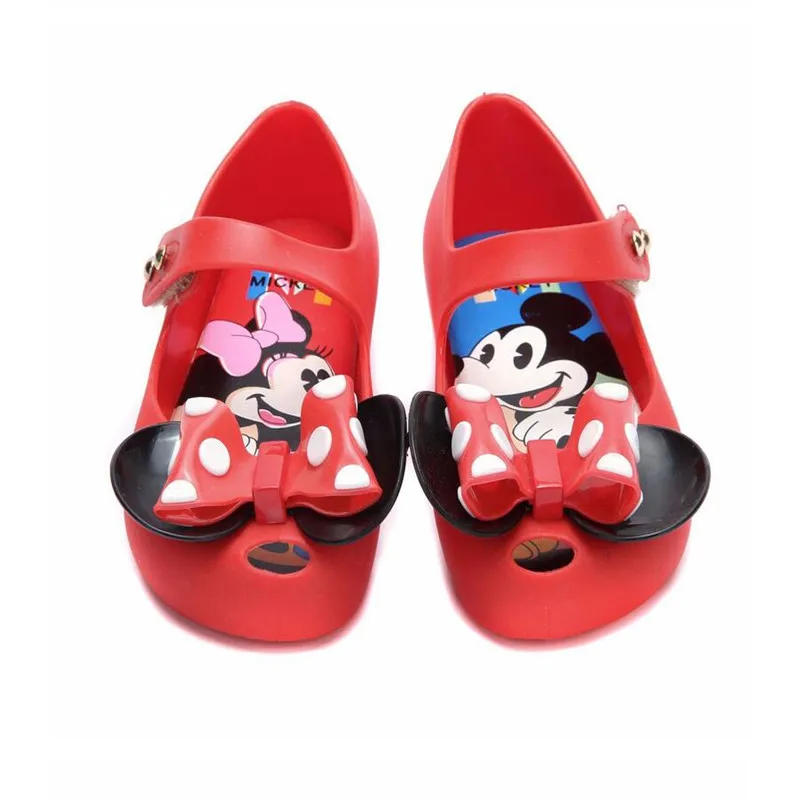 Baby Girls Shoes Sandals New Summer Girls Cartoon Minnie Beach Sandals Children Jelly Shoes Baby Pink Non-slip Children Sandals