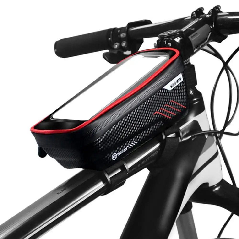 GW2033A Сумка для горного велосипеда непромокаемая Водонепроницаемая MTB Передняя сумка Мобильный чехол для телефона Аксессуары для велоспорта - Цвет: GW2033A