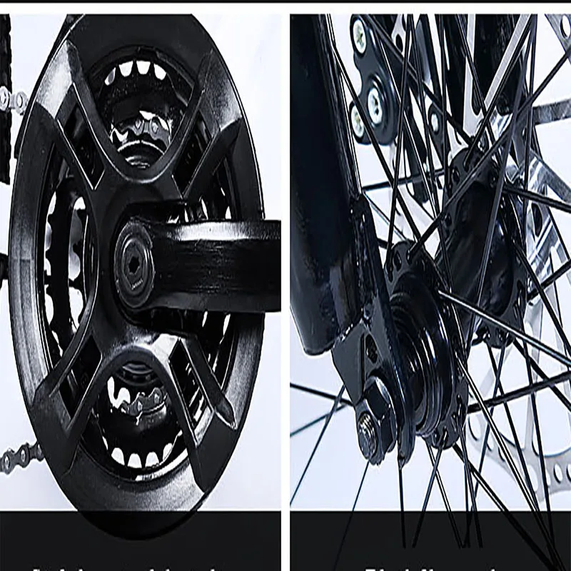 24Inch Folding Mountain Bicycle 21Speed Double Shock Absorption Off-Road Variable Speed Ultimate Adult Student One-Wheeled Bike