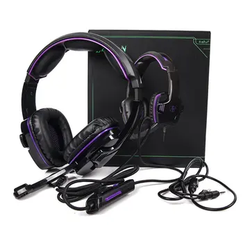 

Computer L8 Gaming Headset Head-Mounted Headset Wired Headset 3.5Mm Interface Headset For Ps4 Game Accessories