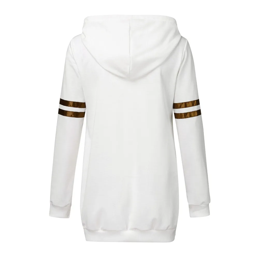 Pregnant Women Autumn And Winter Striped Patchwork Sweater Pregnant Women Nursing Breastfeeding Hooded Sweater Sweatshirt#20