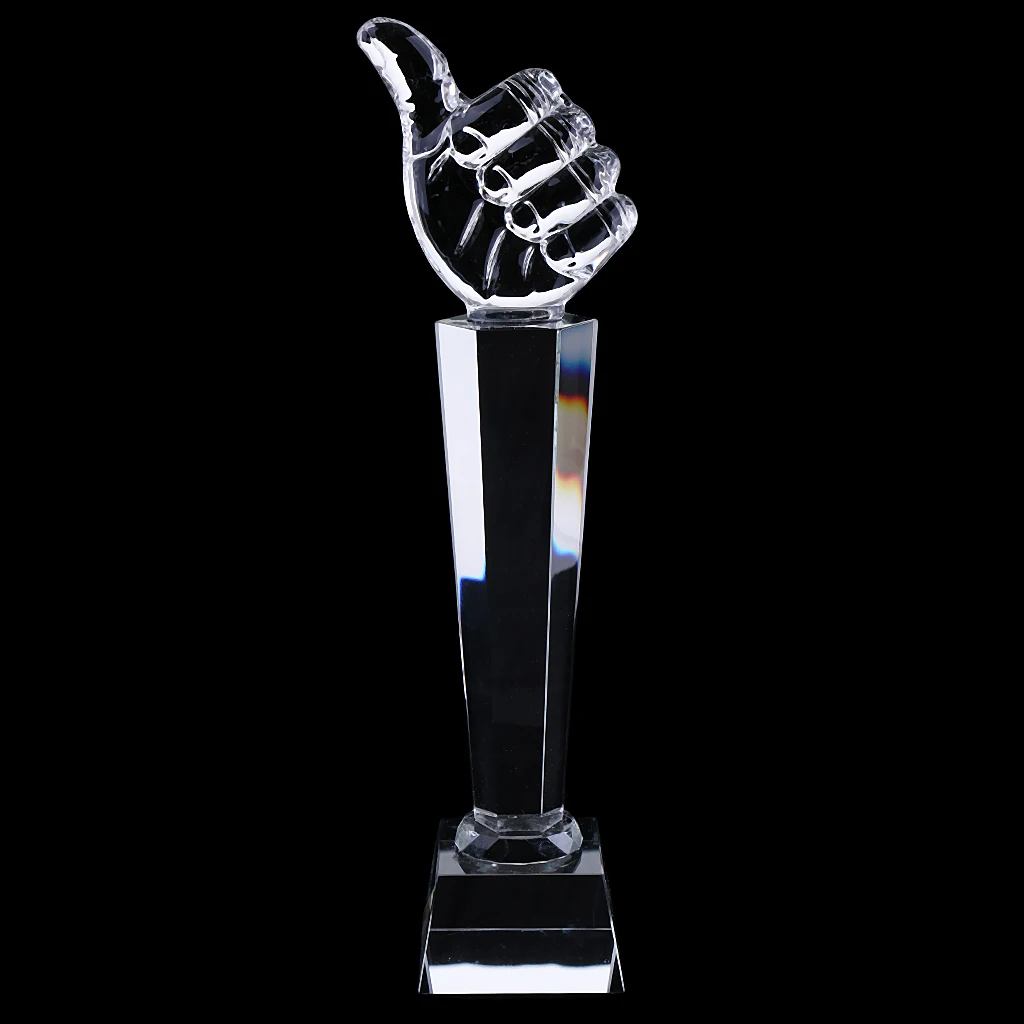 Индивидуальный Хрустальный Трофей Кубок ободряющий сувенир лауреат приз-большой палец