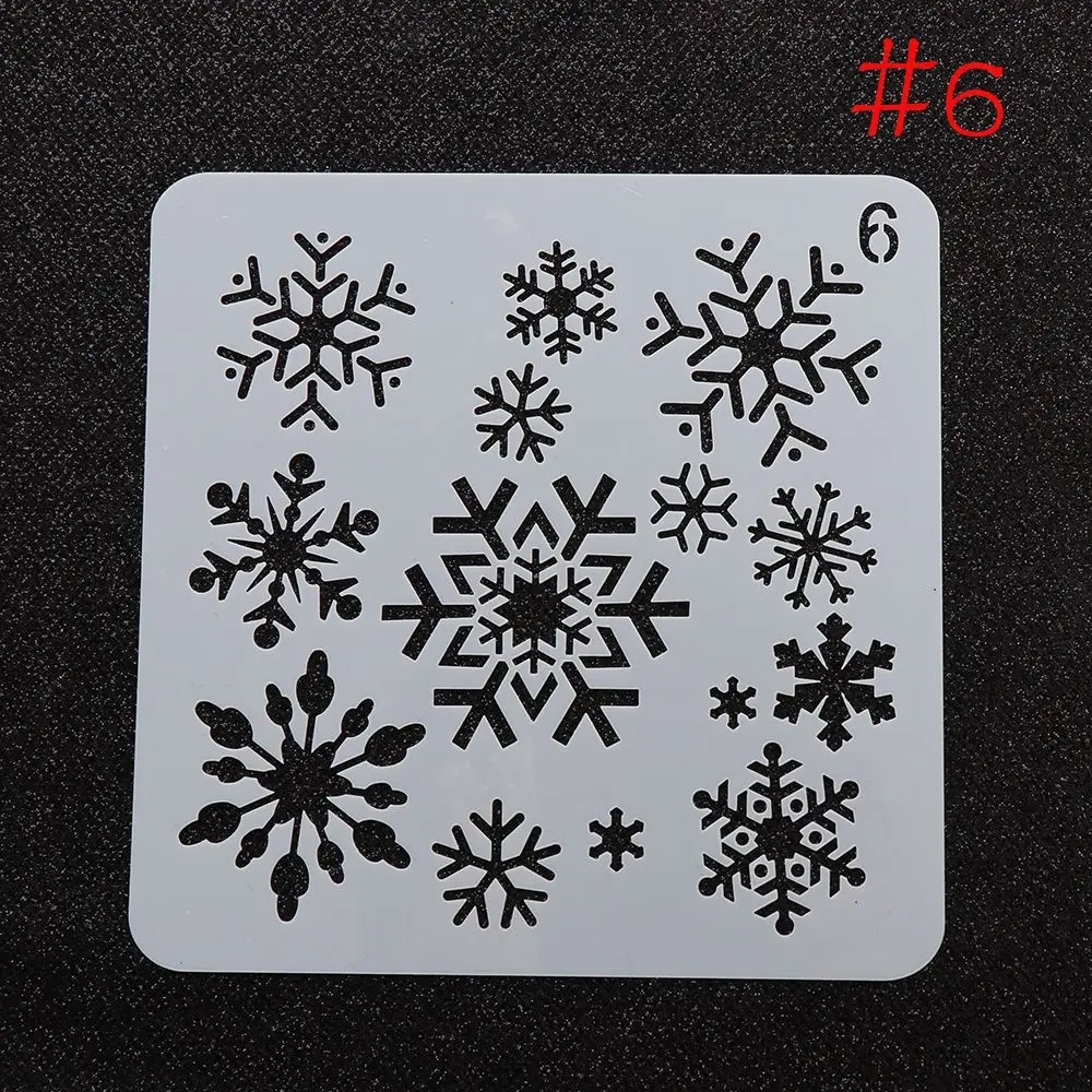 Falling Snowflake Stencil