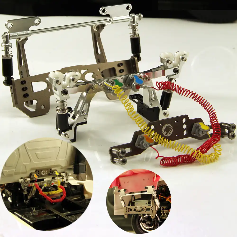 1/14 Tractor Trailer Cab Dynamic Suspension System Front Rear Suspension Hanging Kit for 114