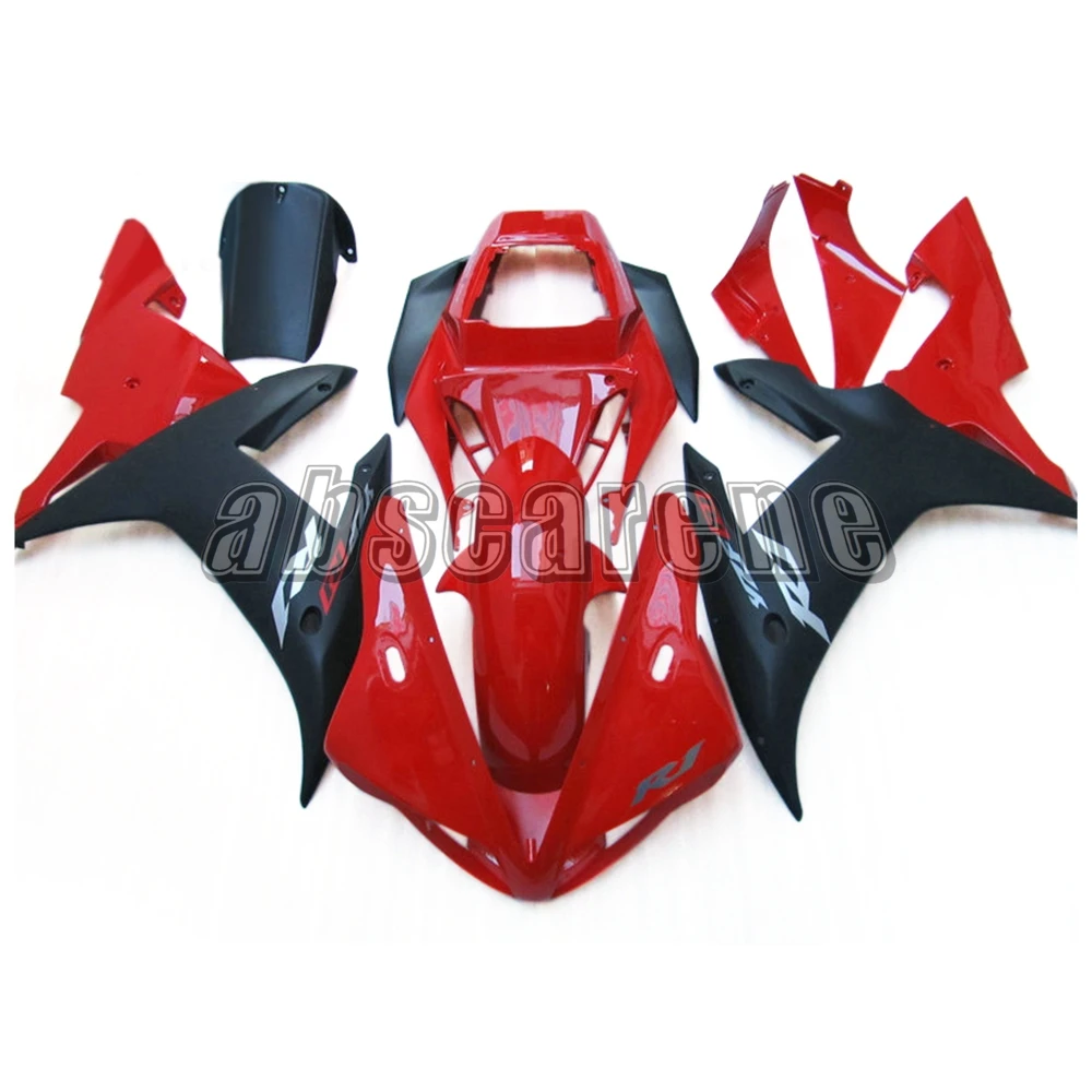 Глянцевый красный матовый черный полный обтекатель комплект для Yamaha YZF1000 R1 2002 2003