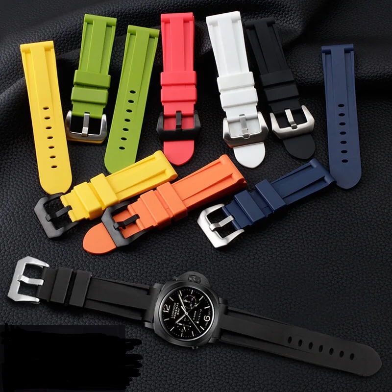 Compatibile Con Cinturino Panerai Accessori Per Cinturino In Caucciù Da Uomo Mimetico Penahai In Silicone Puro Colore Panerai