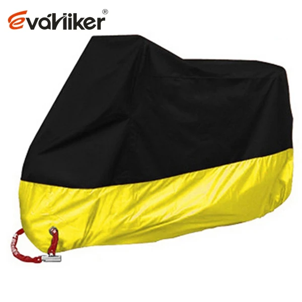 M-4XL Motorcycle Cover Motor Scooter Cover Universal Outdoor Uv Protector Season Waterproof Bike Rain Dustproof interchangeable Yellow