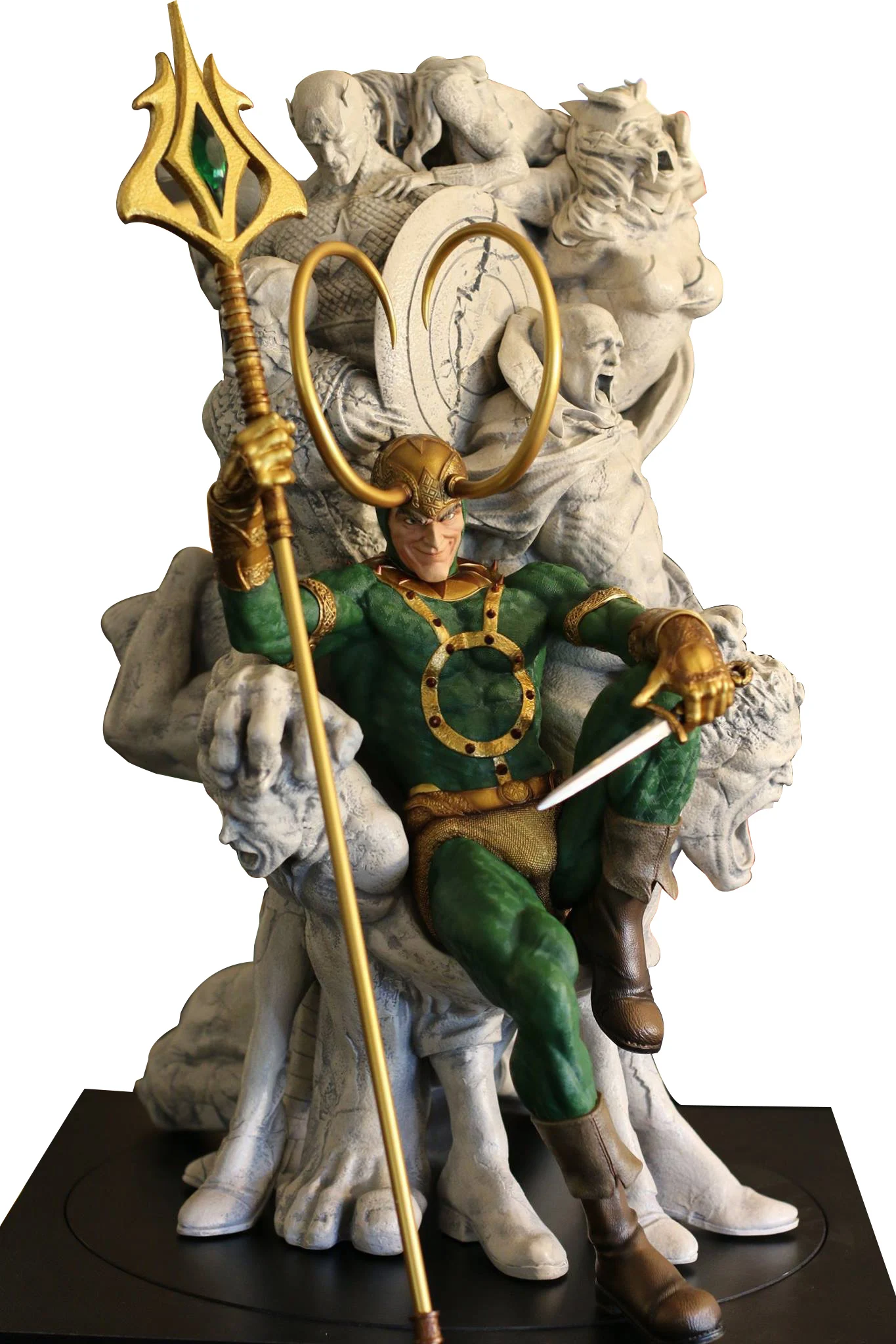 Высокое качество TFtoys пользовательские Marvel Loki трон Давид Перейра 1/4 весы смолы статуя Recast