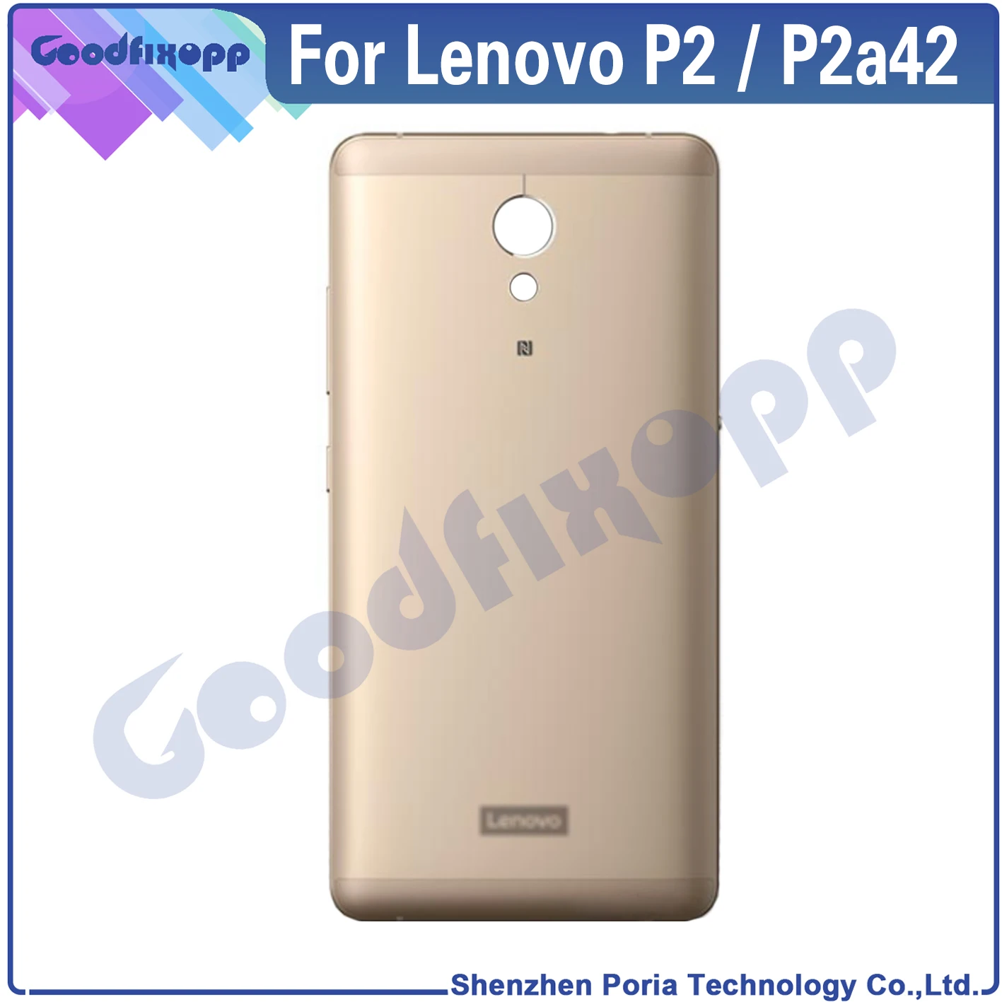 

For Lenovo P2 P2a42 Battery Back Cover Rear Case Cover Rear Lid Sim Tray Holder SIM Card Tray Replacement