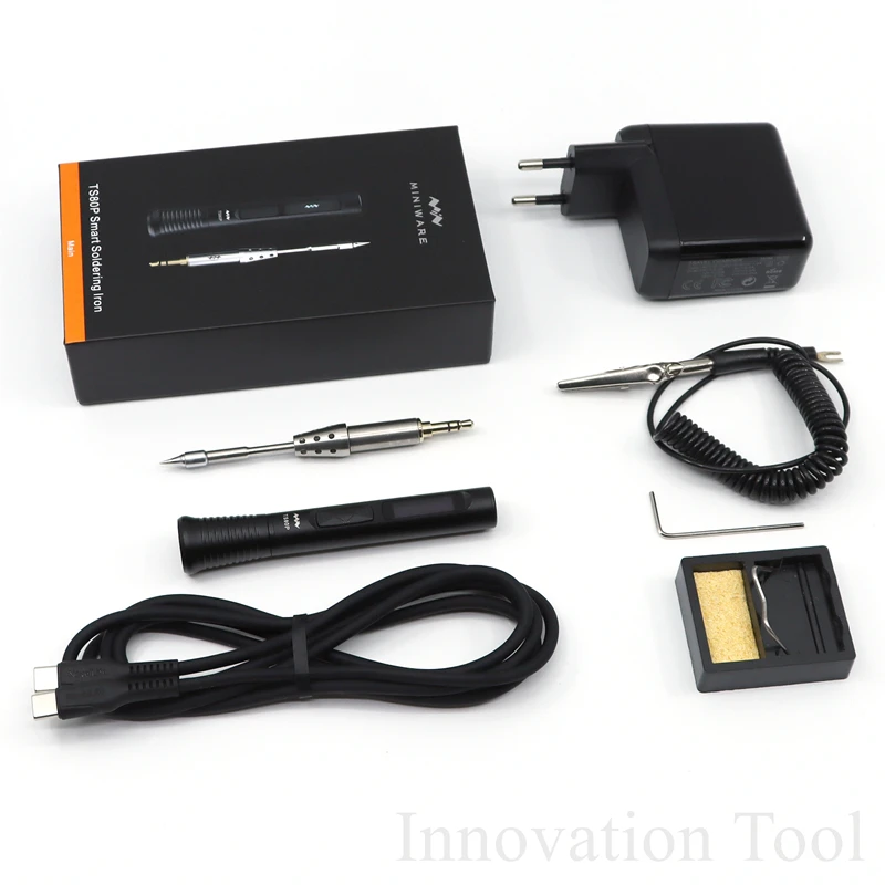 Portable TS80P OLED Display Smart Electric Soldering Iron Digital USB Type-C