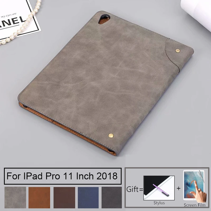 

Case for iPad Pro 11 2018 Premium PU Leather Business Folio Stand Pocket Auto Wake Smart Cover for New iPad Pro 11 2018 Case