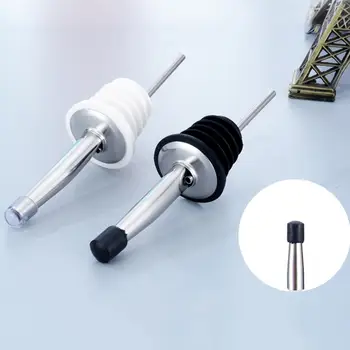 

4Pcs Leak-proof Stainless Steel Wine Bottle Stoppers Oil Dispensers with Cap Easy to Use Leak-proof Reusable Wine Stoppers