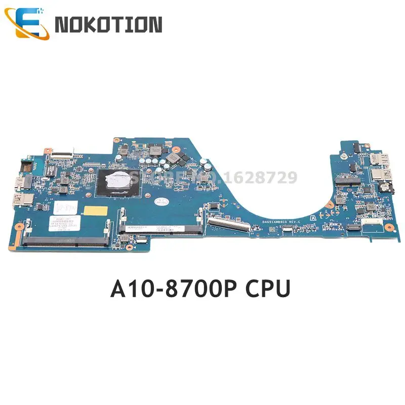 astounding  NOKOTION For HP Pavilion 14-av005la 14-AV Laptop Mainboard DAG51AMB6C0 860261-601 860261-001 A10-87