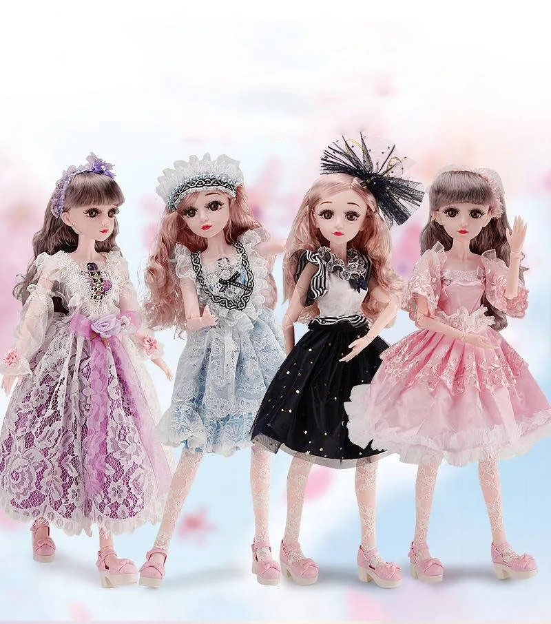 60 см bjd 1/3 кукла набор негабаритных Смарт одеваются свадьба девушка Изменить макияж кукла игрушка
