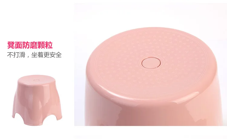 Manufacturers Direct Selling Simple Fashion Thick Shoes Children's Stool Plain Color Stool Plastic round Stool Low Stool