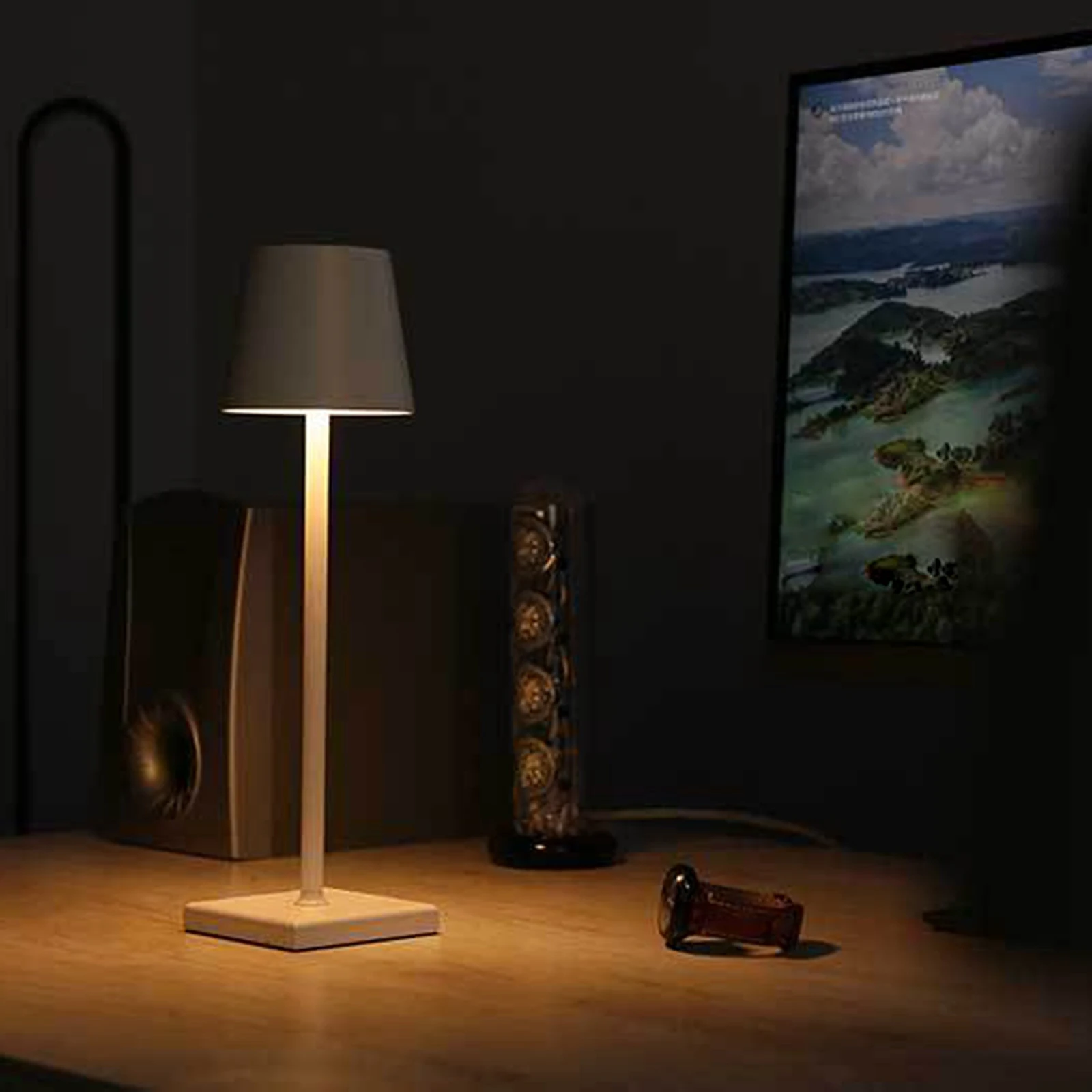 

3.5W LED Night Light Cordless Bulb Rechargeable Table Lamp LED Bedside Lamp Night Light USB Wireless Desk Lamp Bedroom Lights