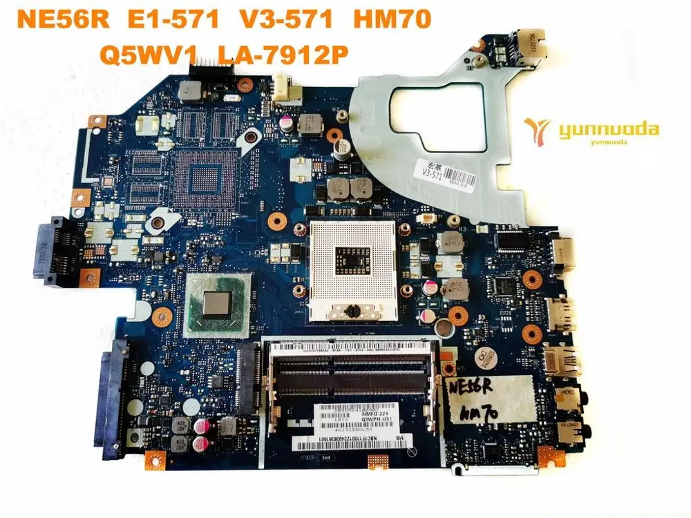 

Original for ACER NE56R E1-571 V3-571 laptop motherboard HM70 Q5WV1 LA-7912P tested good free shipping