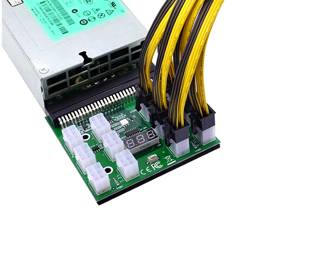TISHRIC Breakout Board HP Server Power Board 6Pin To 8Pin Cable PSU