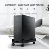 ORICO Mobile Adjustable Computer Tower Holder Computer CPU Stand Cart with Braking Lock Wheels Stand For PC Computer Cases ► Photo 2/6