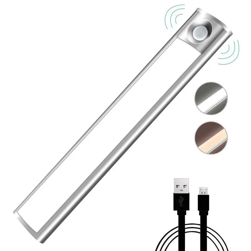 

Motion Sensor Light, LED Cupboard Night Light USB Rechargeable Automatic 33 LED with Magnetic Adhesive Tape for Wardrobe Cabinet