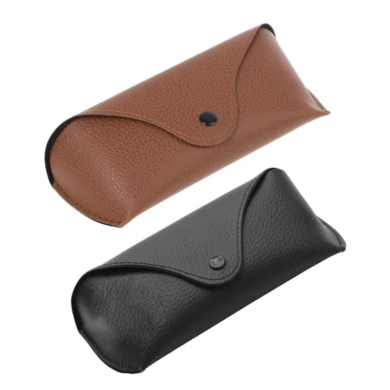 

Durable Leather Eye Glasses Sunglasses Shell Hard Case Protector Box Pouch Bag