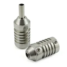 25 мм 304L нержавеющая сталь противоскользящая татуировочная машина ручка труба задняя стволовая поставка- TSBS007